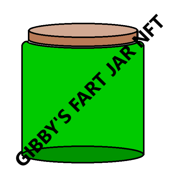 a very crude digital drawing of a particularly awful fart contained within a screw-on glass jar